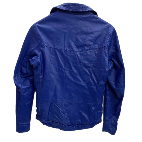 トーキョーパンカー TOKYO PUNKER ダブルライダース ジャケット ブルー 34サイズ 201MT-4237