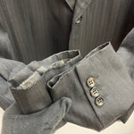 コムデギャルソンオムドゥ COMME des GARCONS HOMME DEUX 3B テーラードジャケット ストライプ DR-J015 ジャケット ブラック Lサイズ 201MT-3903