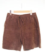 マレアエッレ MAREA ERRE ゴート スエード ショーツ 茶 ハーフパンツ ブラウン Lサイズ 103MB-542