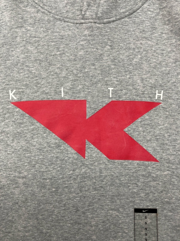 ナイキ NIKE × KITH キス Flight Hoodie フライト フーディー プルオーバーパー カー スウェット 灰色 AH5008-063 パーカ プリント グレー Sサイズ 104MT-801