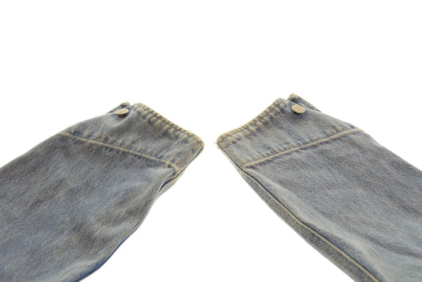 ダブルアールエル RRL 90s 三ツ星 デニムジャケット Made in USA 革パッチ 90's USA製  ジャケット ブルー Mサイズ 103MT-3197