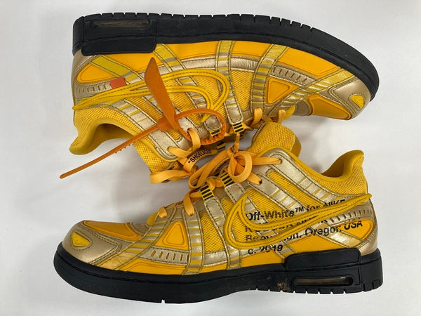 ナイキ NIKE Air Rubber Dunk University Gold Off-White エアラバーダンク ユニバーシティゴールド オフホワイト CU6015-700 メンズ靴 スニーカー 29cm 101sh-1910