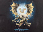 us古着 US 00s 00年代 Walt Disney World Dragon ディズニー ドラゴン 両面プリント 黒 Tシャツ キャラクター ブラック 104MT-1830