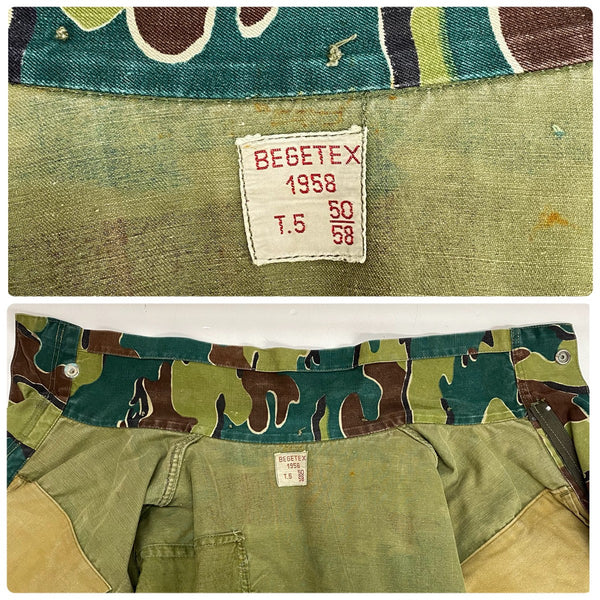 【曜日割引対象外】 ヴィンテージ vintage 50's ベルギー軍 デニソンスモック ジグソーカモ ジャケット グリーン 201MT-4793 VB