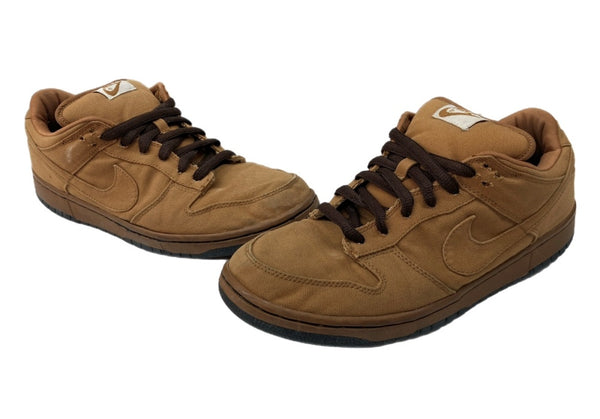 ナイキ NIKE 04年製 DUNK LOW PRO SB CARHARTT SHALE ダンク ロー プロ カーハート スケボー シューズ 茶 304292-224 メンズ靴 スニーカー ブラウン 29cm 104S-876