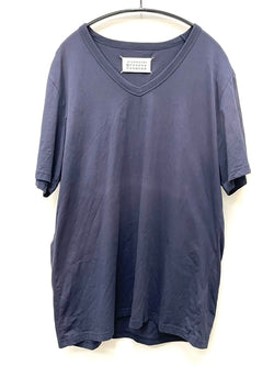 メゾン マルタン マルジェラ Maison Martin Margiela Vネック 無地 TEE S50GC0390 52 Tシャツ ネイビー 601MT-58
