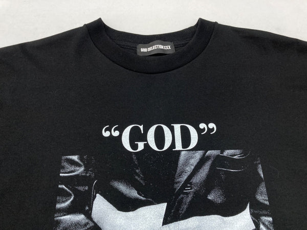 ゴッドセレクション GOD SELECTION XXX 24AW PRINT S/S TEE プリント Tシャツ 半袖 黒 Tシャツ プリント ブラック Lサイズ 104MT-1593