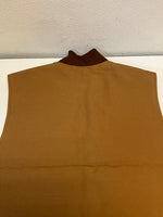 カーハート Carhartt 00's DUCK VEST ARCTIC QUILT LINED V01-BRN BROWN ブラウン ナイロンキルティングライナー コットン ダック 2XL ベスト ブラウン 3Lサイズ 101MT-3704