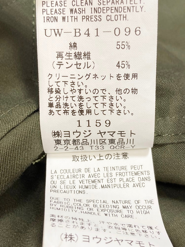 ヨウジ ヤマモト YOHJIYAMAMOTO s’yte サイト Steel Collar Coat ステンカラーコート ロング MADE IN JAPAN UW-B41-096 サイズ 3 ジャケット 無地 カーキ 101MT-2163