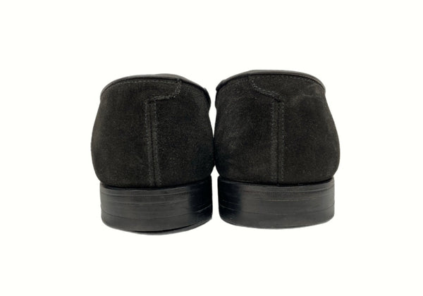 クロケットアンドジョーンズ CROCKETT&JONES KENSINGTON 3 ケンジントン スエード ローファー スリッポン シューズ 黒 26191 メンズ靴 ブーツ デザート ブラック サイズ 7Ｅ 104S-681