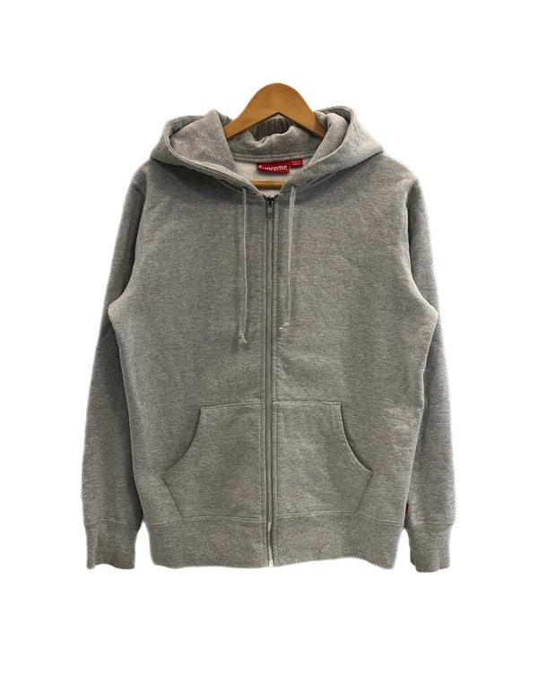 シュプリーム SUPREME 15FW 15AW Hooded Logo Zip Up Parka フードロゴジップアップパーカー 灰 グレー パーカ グレー Sサイズ 101MT-5001