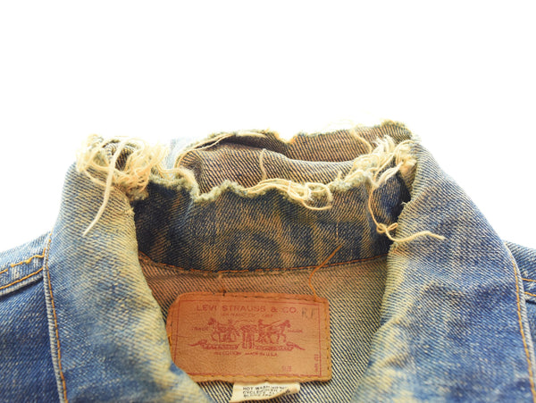 リーバイス Levi's 60's 70505 ケアタグ付き BIG E 4th 60年代 ボタン裏 526 DENIM TRUCKER JACKER デニム トラッカー ジャケット Gジャン  ジャケット ブルー 103MT-3393
