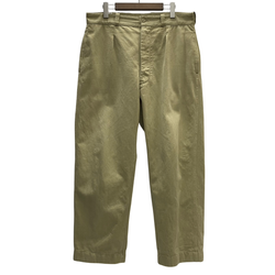 【曜日割引対象外】 ヴィンテージ vintage 50's 60's FRENCH ARMY フランス軍 M-52 CHINO TROUSERS ワンタック チノパン ベージュ 34サイズ 201MB-1041 VB