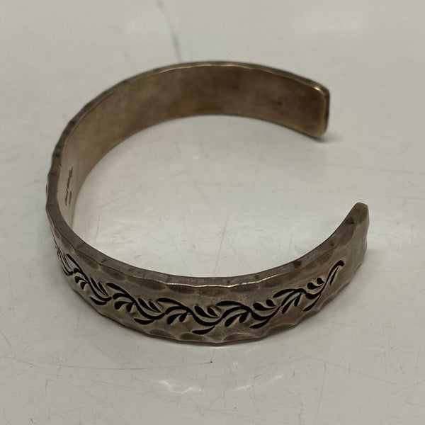 【曜日割引対象外】 【中古】ワンズワーカー ONE'S WORKER 唐草 金メタル メンズジュエリー・アクセサリー バングル シルバー 201goods-685 VB