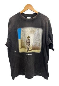 セントマイケル SAINT MICHAEL ×STAR WARS SAINT M××××××  スターウォーズ ヴィンテージ加工 プリント SM-HR3-0000-C63 Tシャツ グレー Lサイズ 101MT-4391
