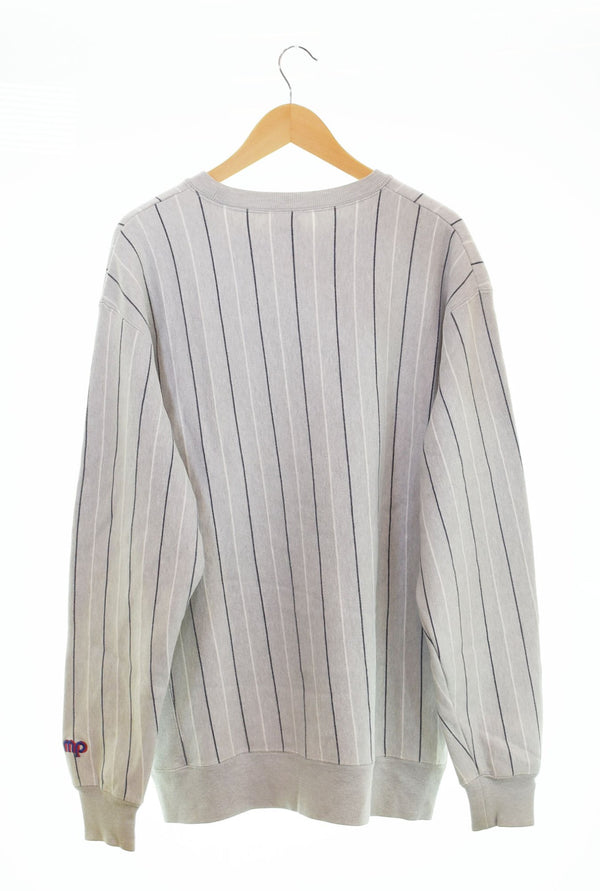 マスターピース MASTERPIECE 00s 00's ピンストライプ スウェット リバース仕様 スウェット グレー LLサイズ 103MT-2575