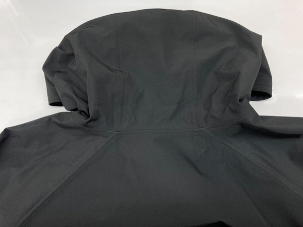 ハフ HUF Rainier Shell Jacket シェル マウンテンパーカー ライトアウター フーディ フロントジップ ロゴ プリント BLACK 黒 SP25 JK00458 ジャケット ワンポイント ブラック Lサイズ 104MT-1834