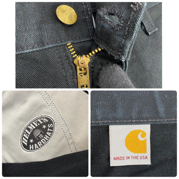 【曜日割引対象外】 カーハート Carhartt  ダブルニー ペインターパンツ USA製 W33 カーゴパンツ ブラック 201MB-1143 VB