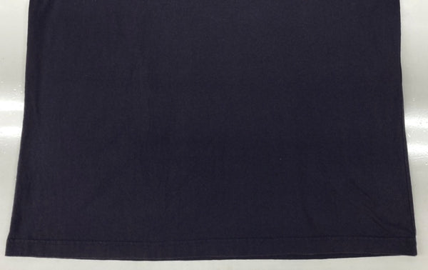 ヴェトモン VETEMENTS 20SS PRINT LOGO S/S TEE プリント ロゴ 半袖 Ｔシャツ バーコードパッチ クルーネック 紺 Tシャツ ロゴ ネイビー Mサイズ 104MT-2342
