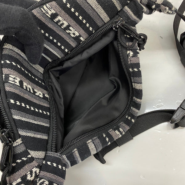 シュプリーム SUPREME 20SS Woven Stripe Waist Bag バッグ メンズバッグ ボディバッグ・ウエストポーチ ブラック 201goods-825