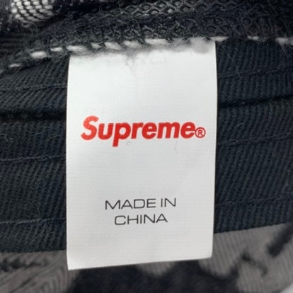 【中古】シュプリーム SUPREME 22SS ファット ティップ デニム キャンプ キャップ Fat Tip Jacquard Denim Camp Cap 帽子 メンズ帽子 ブラック 201goods-693