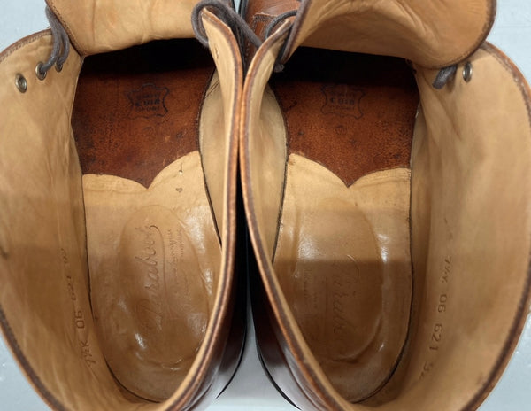 パラブーツ Paraboot CHUKKA BOOTS チャッカ ブーツ プレーントゥ レースアップ 革靴 シューズ 茶 メンズ靴 ブーツ チャッカ ブラウン 7 1/2K 104S-754