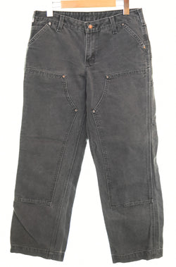カーハート Carhartt USA製 ダブルニー ダックペインター レギュラー パンツ  デニム ブラック 103MB-684
