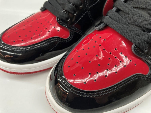 ナイキ NIKE 21年製 AIR JORDAN 1 RETRO HIGH OG PATENT BRED エア ジョーダン レトロ ハイ パテント ブレッド AJ1 シューズ 赤 黒 555088-063 メンズ靴 スニーカー ブラック 28.5cm 104S-995