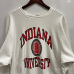 【曜日割引対象外】 チャンピオン Champion 80's REVERSE WEAVE INDIANA USA製 トリコタグ カレッジ スウェット ホワイト XXLサイズ 201MT-3963 VB