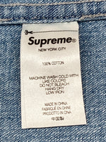 シュプリーム SUPREME Small Box Denim Shirt Washed Indigo スモール ボックス ロゴ デニム シャツ 青 長袖シャツ ロゴ ブルー Sサイズ 104MT-1942