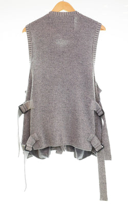 ミーンズワイル meanswhile Body Armor Knit Vest ボディ アーマー ニット ベスト  ウール 24AW MW-KT24201 ベスト グレー Sサイズ 103MT-3200