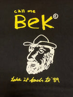バンドTシャツ BAND-T 90's  90s ANVIL BECK  call me bek take it back to 89 Tシャツ プリント ブラック Lサイズ 101MT-2391