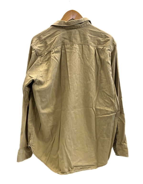 リー Lee ヴィンテージ Vintage ワークシャツ オープンカラー 開襟 長袖シャツ ベージュ Mサイズ 101MT-5207