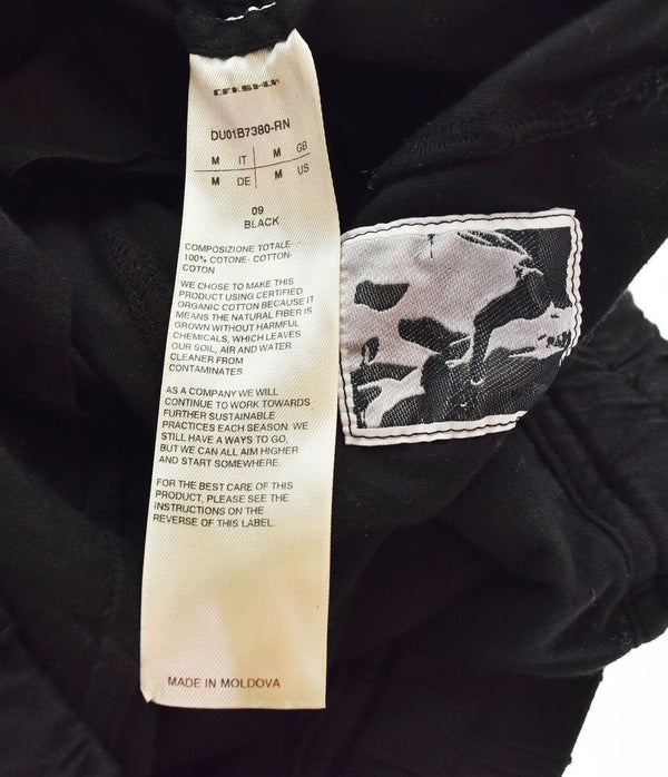 リック オウエンス RICK OWENS DRKSHDW DRAWSTRING PODS SHORTS サルエル ショートパンツ 黒  DU01B7380-RN ハーフパンツ ブラック Mサイズ 103MB-463