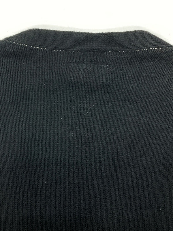ダブレット doublet 20SS HIDDEN MESSAGE CARDIGAN メッセージ カーディガン ニット オーバーサイズ 黒 20SS21KN29 カーディガン 総柄 ブラック Lサイズ 104MT-1131