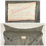 【曜日割引対象外】 ヴィンテージ vintage 40's 50's Homesteader MONTGOMERY WORD Black Chambray ブラック シャンブレーシャツ 長袖シャツ ブラック 201MT-4189 VB