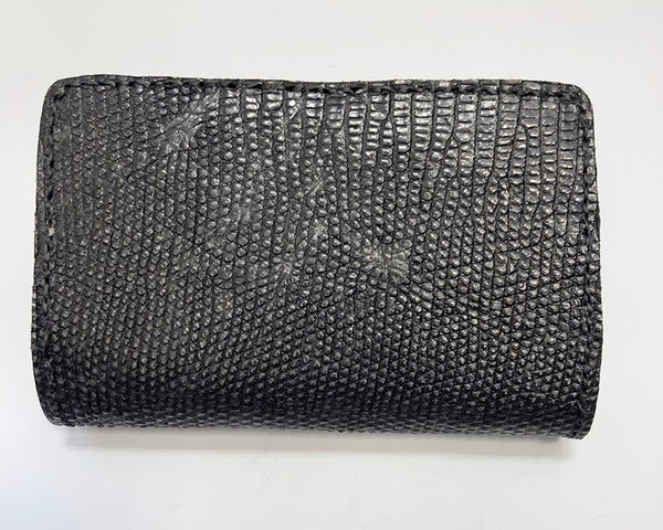 フラットヘッド THE FLAT HEAD レザー ミドルウォレット 折財布  黒  小銭入れ有り カードポケット有り 札入れ有り リザード系 財布・ケース メンズ財布 ブラック 101wal-36