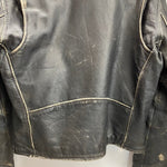 【曜日割引対象外】 アメカジ系 Leather Item ダブルライダースジャケット ジャケット ブラック -サイズ 201MT-4497 VB