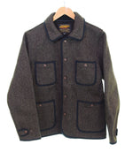 アイアンハート IRON HEART BEACH CLOTH COVERALL ビーチ クロス カバーオール  ジャケット ブラウン Sサイズ 103MT-2651