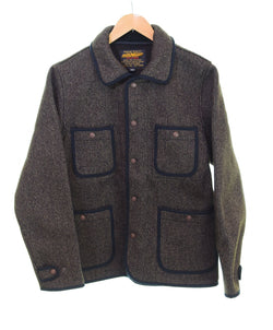 アイアンハート IRON HEART BEACH CLOTH COVERALL ビーチ クロス カバーオール  ジャケット ブラウン Sサイズ 103MT-2651