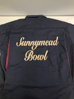 ヴィンテージ vintage 70's～ 70年代～ Zoom ズーム レーヨン ボウリングシャツ 開襟 オープンカラー ループカラー ボックス 半袖シャツ ネイビー Sサイズ 101MT-5268