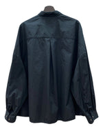 ジャンピエール THE JEAN PIERRE Thomas Mason SIGNATURE 11XL SHIRT シグネチャー シャツ オーバーサイズ ボタン 比翼 長袖 黒 長袖シャツ 無地 ブラック ONE SIZEサイズ 104MT-2324