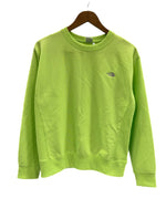 ノースフェイス THE NORTH FACE ヘザースウェットクルー トレーナー クルーネック シャープグリーン 黄緑 NTW12232 スウェット グリーン Lサイズ 101LT-227