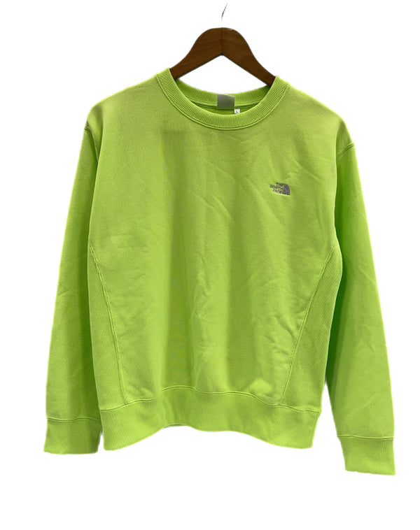 ノースフェイス THE NORTH FACE ヘザースウェットクルー トレーナー クルーネック シャープグリーン 黄緑 NTW12232 スウェット グリーン Lサイズ 101LT-227