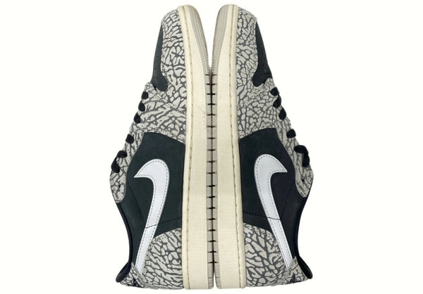 ナイキ NIKE 23年製 AIR JORDAN 1 RETRO LOW OG BLACK ELEPHANT エア ジョーダン レトロ ロー ブラック セメント AJ1 灰色 黒 CZ0790-001 メンズ靴 スニーカー グレー 27.5cm 104-shoes529