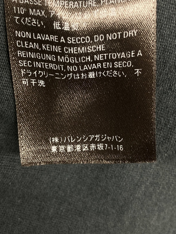 バレンシアガ BALENCIAGA BACK LOGO PRINT TEE バック ロゴ プリント Tシャツ 半袖 カットソー 紺 578124 TEV43 Tシャツ ロゴ ネイビー Lサイズ 104MT-1181