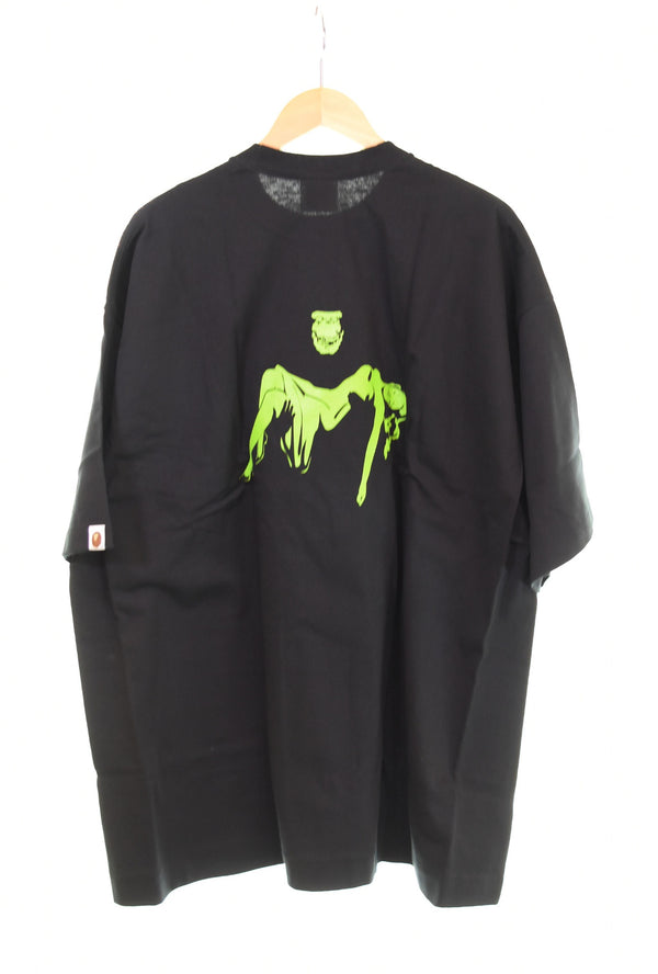 アベイシングエイプ A BATHING APE  初期 BAPE SKULL スカル Tシャツ 2XL Tシャツ ブラック 3Lサイズ 103MT-2801