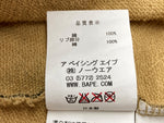 アベイシングエイプ A BATHING APE プルオーバー パーカー フーディ ダブルジップ カモフラ 迷彩柄 カモ ロゴ刺繍 コットン 日本製 BEIGE 1930-215-503 パーカ ワンポイント ベージュ Sサイズ 104LT-141