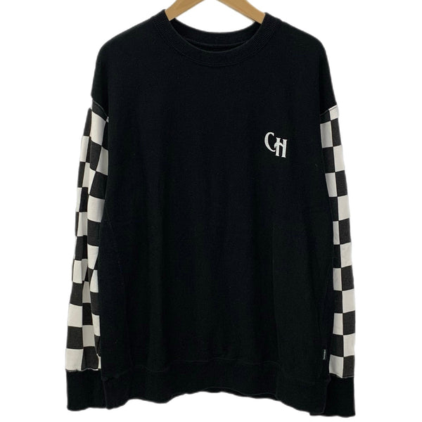 キャプテンズヘルム CAPTAINS HELM  CHECKER LOGO SWEAT スウェット ブラック Lサイズ 201MT-4449