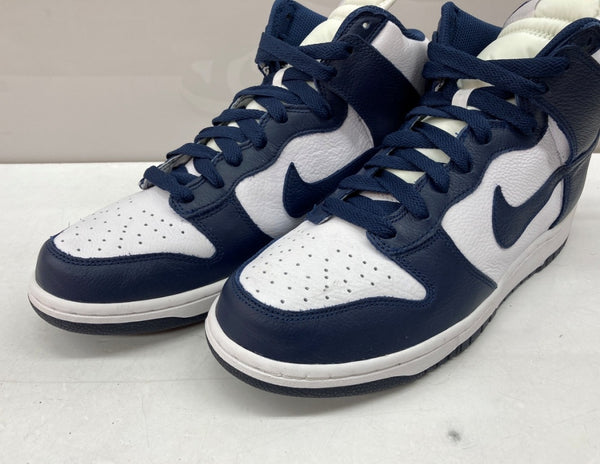 ナイキ NIKE 16年製 DUNK RETRO QS MIDNIGHT NAVY ダンク レトロ ミッドナイト ネイビー アリゾナ ビラノバ 白 紺 850477-103 メンズ靴 スニーカー ネイビー 28cm 104S-759